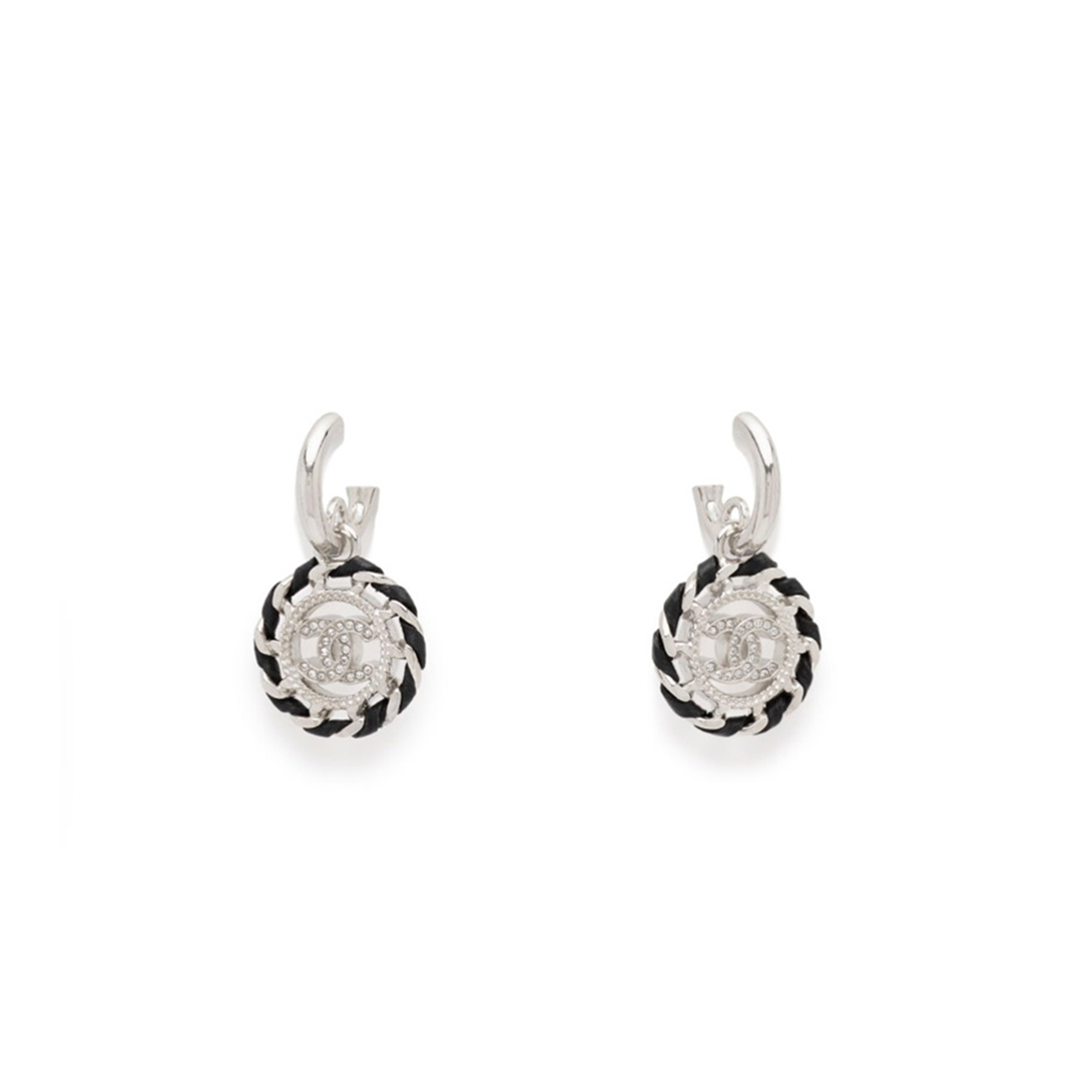 Ch**el 25c twisted double c earrings